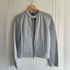 Grey soft bomber jacket